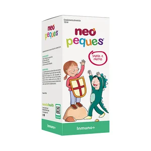 NEO PEQUES Inmuno+ Complemento alimenticio sabor a frutas, para el refuerzo del sistema inmunitario 150 ml.