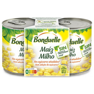 Imagen de BONDUELLE Maíz dulce sin azúcares añadidos pack 2 uds. x 140 g.