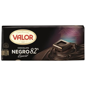 VALOR Chocolate negro 82% cacao especial 170 g.