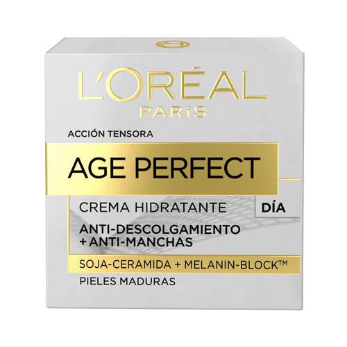 L´ORÉAL PARIS Crema hidratante de día con efecto tensor para pieles maduras L'ORÉAL PARIS Age perfect 50 ml.