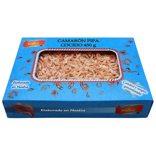 BRISAMAR Camarón pipa concido y congelado 450 g.