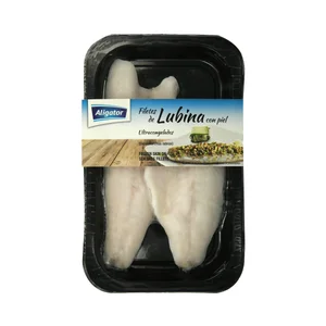 ALIGATOR Filetes de lubina congelados con piel 2 uds. 180 g.