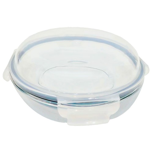Recipiente hermético redondo de vidrio borosilicato 0,80L, ACTUEL.