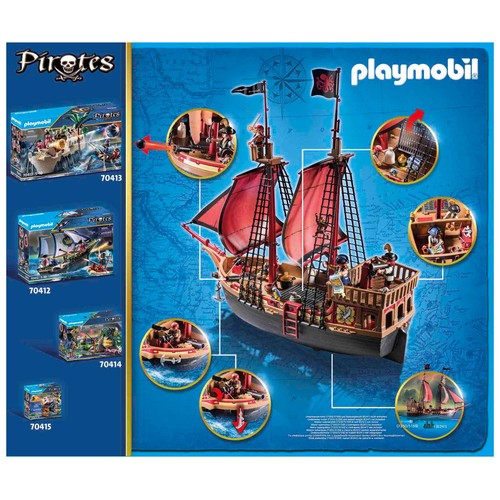 PLAYMOBIL barco pirata calavera