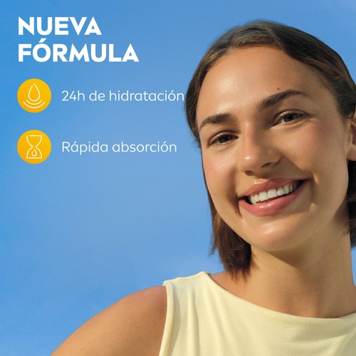 NIVEA Sun Protector solar facial con FPS 50+ (muy alto) con vitamina E 40 ml.
