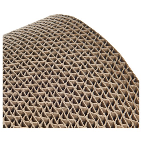 PRODUCTO ALCAMPO Rascador corrugado de 45 cm. para gatos, con forma de onda.