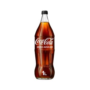 Imagen de COCA COLA ZERO Refresco de cola Zero azúcar botella de vidrio 1 l.