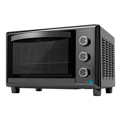 Horno de sobremesa CECOTEC Bake&Toast 2600 Black 4Pizza, 1500W, capacidad 26L, temporizador, luz intetrior.