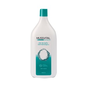 MUSSVITAL Dermative Gel de baño dermatológico, para niños y adultos 1 l. 1000 ml