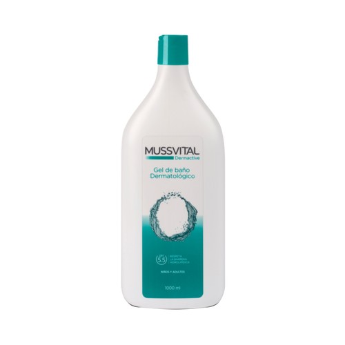 MUSSVITAL Dermative Gel de baño dermatológico, para niños y adultos 1 l.