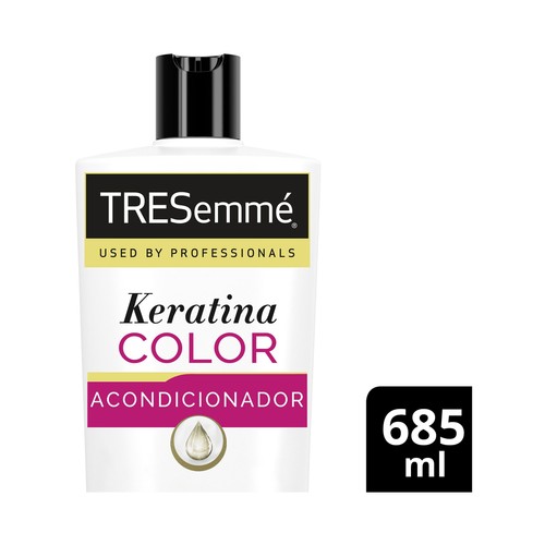 Acondicionador con aceite de argán para cabellos teñidos o con mechas TRESEMMÉ Keratina color 685 ml.