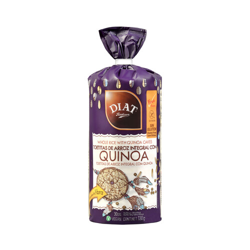 Tortitas de arroz integral con quinoa DIET RADISSON 130 g.