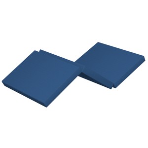 Colchón para cuna de viaje de 5x58x118cm, azul marino.