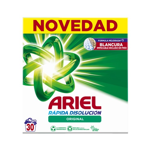 ARIEL Detergente en polvo 30 DS.