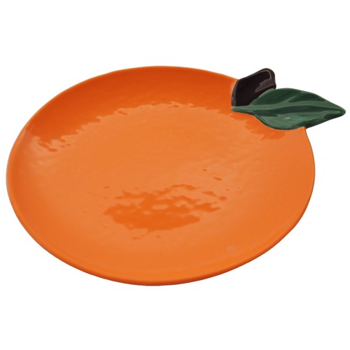 Plato 20cm gres forma naranja. ACTUEL