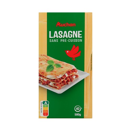 PRODUCTO ALCAMPO Lasaña sin precocinar  500 g.
