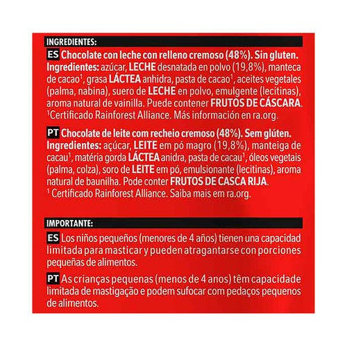 NESTLE Bolitas de chocolate con leche cremoso 144 g.