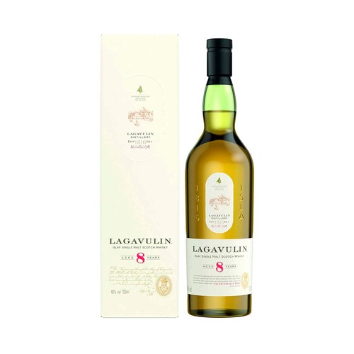 LAGAVULIN Whisky single malt escocés 8 años botella 70 cl.
