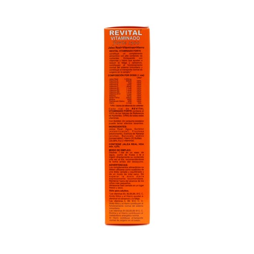 REVITAL GINSENG Suplemento alimenticio, que ayuda a diminuir el cansancio y la fatiga REVITAL GINSENG 20 uds.