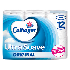 COLHOGAR Papel higiénico Ultrasuave Original COLHOGAR 12 rollos