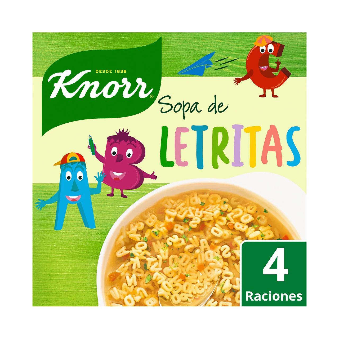 Sopa de letritas 82 g.