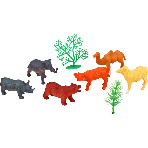 Conjunto de 8 figuras de animales AUCHAN.