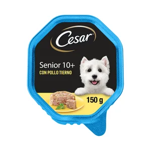 CESAR Comida para perro adulto a base de paté de pollo y arroz 150 gr,