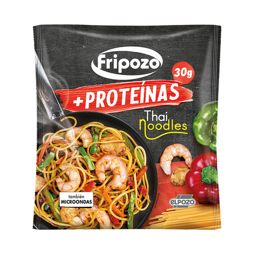FRIPOZO + Proteínas Noodles estilo tailandes con alto contenido en proteínas 320 g.