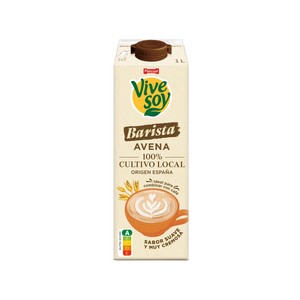 VIVESOY Bebida avena barista sin azúcar añadido  1 l.