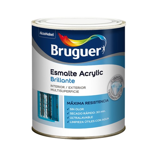 Esmalte Acrylic Brillante color verde carruajes 0,25 litros.