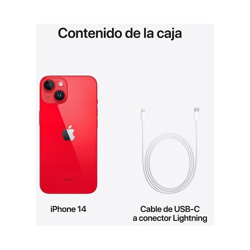 Apple iPHONE 14 128GB rojo, pantalla 15,4cm (6,1"). MPVA3QL/A