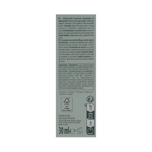 COSMIA Bio expert duo age Sérum facial reafirmante con aceite de argán y ácido Hialurónico 30 ml