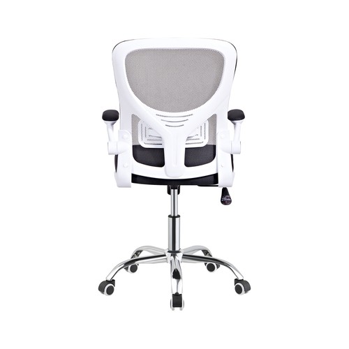 Silla de escritorio 61X58X94/104cm de tela con respaldo de malla. CAMILO RIGAMONTI