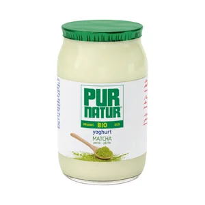 PUR NATUR Bio Yogur ecológico de Matcha y melocotón 150 g.