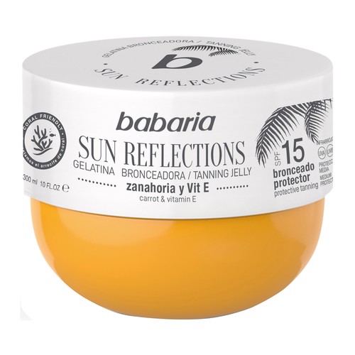 BABARIA Sun reflections Protector solar textura gelatina con FPS 15 (medio) 300 ml.