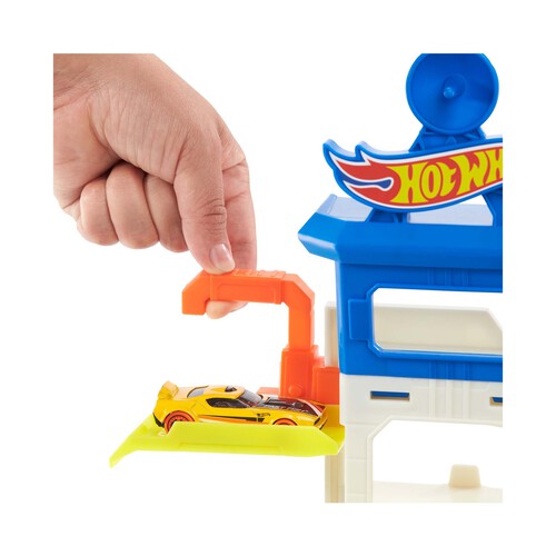 Pista para coches de juguete, incluye 1 vehículo die-cast, HOT WHEELS City Mordisco del tiburón MATTEL HDP06.