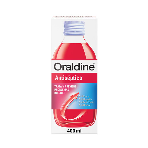 ORALDINE Colutorio antiséptico, de uso diario, con doble poder antibacteriano ORALDINE 400 ml.