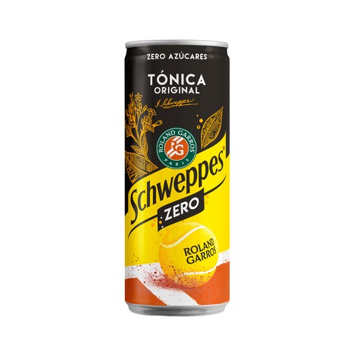 Tónica clásica light SCHWEPPES ZERO lata de 33 cL.