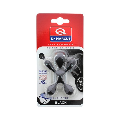 Ambientador auto lucky top black. DR.MARCUS.