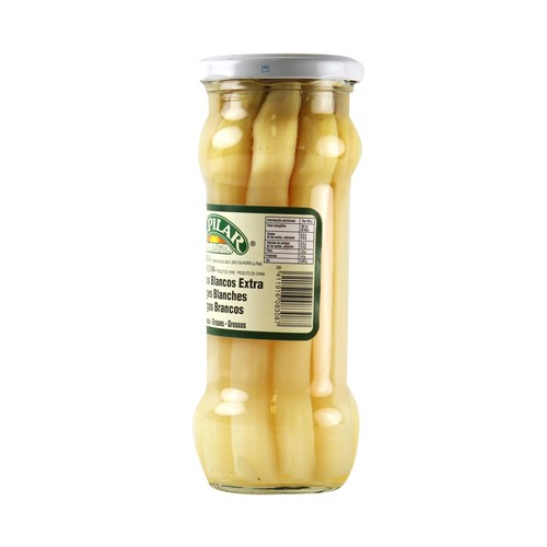 EL PILAR Espárragos blancos 6/12 piezas frasco de 205 g.