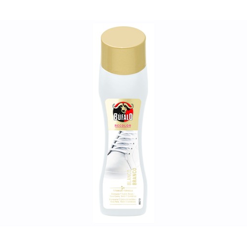 Crema con autoaplicador para calzado blanco BUFALO 50 ml.