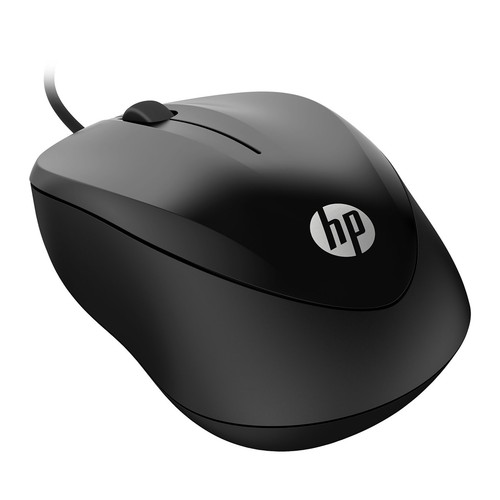 Ratón óptico con cable HP 1000 (4QM14AA), 1200dpi, conexión Usb.
