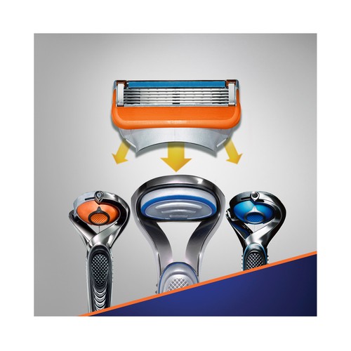 GILLETTE Recambio de cuchillas de cinco hojas para maquinilla de afeitar GILLETTE Fusion 5 8 uds.