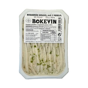 Imagen de BOKEVIN Boquerones con ajo y perejil 50 g.