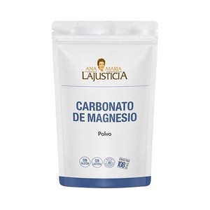 Carbonato de Magnesio en polvo, sin gluten y apto para veganos 130 g.