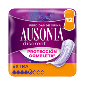 Imagen de AUSONIA Discreet Compresas extra para perdidas de orina 12 uds.