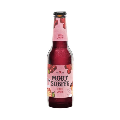 MORT SUBITE XTREME KRIEK  Cerveza combinada de cereza botella de 25 cl.