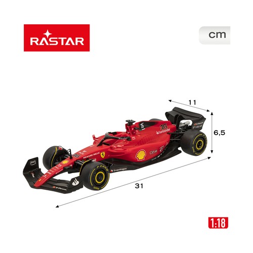 Ferrari radiocontrol F1-75 1:18, 41277 +6 Años RASTAR