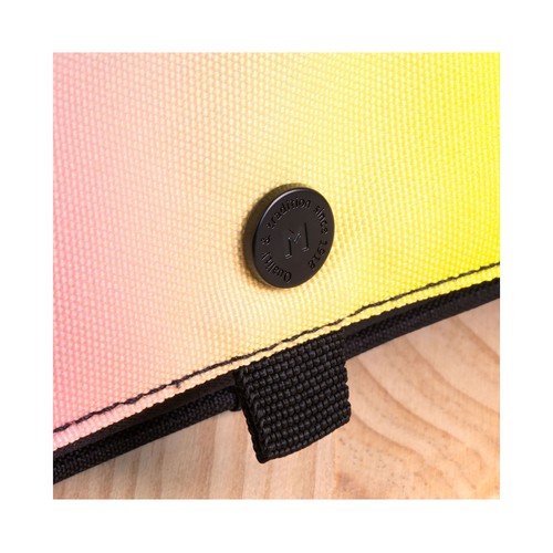 Estuche portatodo 4 cremalleras con solapa Sunset color turquesa. MILAN