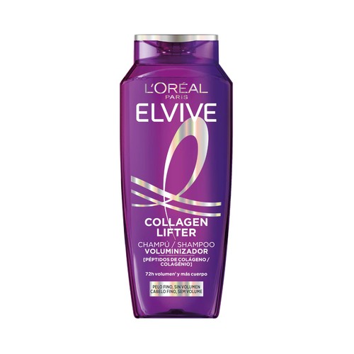 ELVIVE Collagen lifter Champú voluminizador para cabellos finos y sin volumen 700 ml.